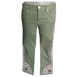 Pantalones Tory Burch estampados Blanco Verde
