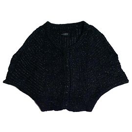 Cardigan Bruuns Bazaar Noir Mohair Nylon Noir
