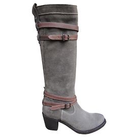 Frye Wildlederstiefel Taupe 36 Taupe