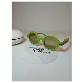 Autre Marque-Óculos de sol verdes opostos-Verde claro