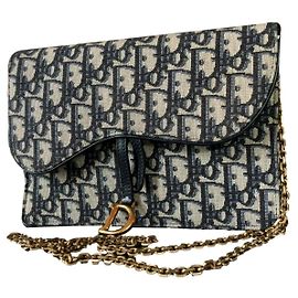 Christian Dior Custodia da sella Blu navy