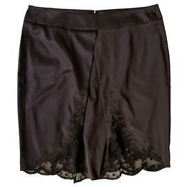 Emporio Armani schwarzer Seidenrock Schwarz