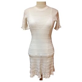Vestido Kenzo Branco de Viscose e Poliéster Branco