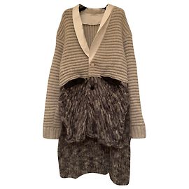 Casaco de mohair cinza Vionnet Cinza