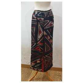 Maliparmi-Pantalon à motifs multicolores Maliparmi-Multicolore