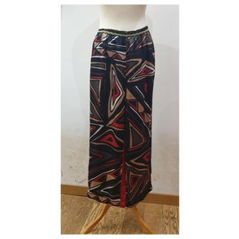 Maliparmi-Maliparmi multicolor patterned trousers-Multiple colors