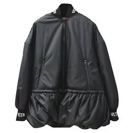 Valentino Damen Black Puffer Jacke Gr 38 Schwarz