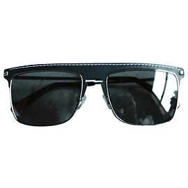 Loewe D Frame Unisex Sunglasses Black