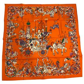 Hermès Carré 90 Arancione