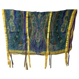 Etro-Bufanda de seda-Multicolor