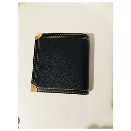 Louis Vuitton-Purses, wallets, cases-Black,Cognac,Gold hardware