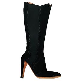 Bottines Alaïa en cuir noir 38 Noir