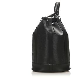 Louis Vuitton Black Epi Randonnee GM Negro