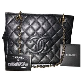Chanel-Petite Shopping Tote-Black