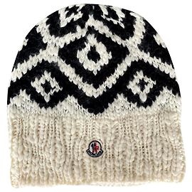Moncler Chapéus Preto Cru