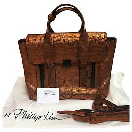 3.1 Phillip Lim Pashli Medium Leather Bag Bronze Bronze