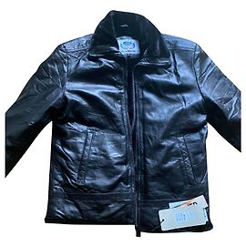 Autre Marque Giacca Para Shooting in pelle di agnello nera Nero