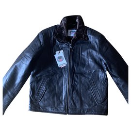 Autre Marque Blouson en cuir d agneau marron Marron