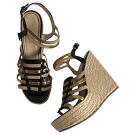 Yves Saint Laurent Mules compensées Multicolore