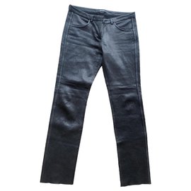 Isabel Marant Lamb Leather Pants Black