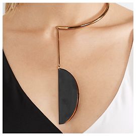 Stella Mc Cartney Collier à pendentif en émail Bijouterie dorée