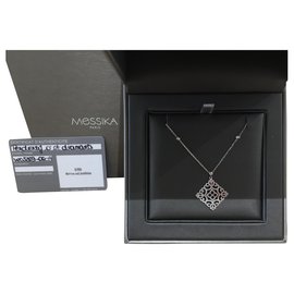Collar Messika oro blanco Eden Blanco