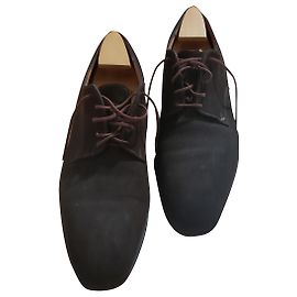 Mocassins J.M. WESTON Paris en daim marron Marron