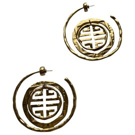 Givenchy logo earrings D'oro