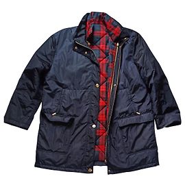 Basler Weekend outdoor jacket blue with removable red checkered vest Red Blue