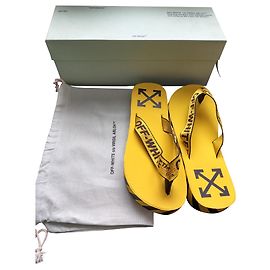 New Off White thong 42 Yellow