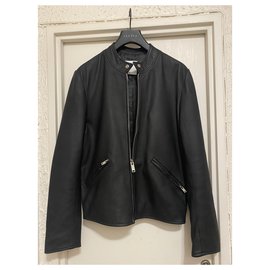 Sandro-leather perfecto-Navy blue