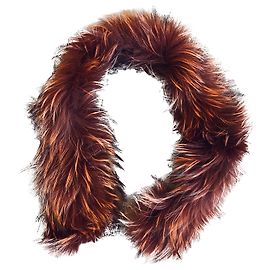 Autre Marque Cuello de piel Ruf Fox marrón burdeos Otro