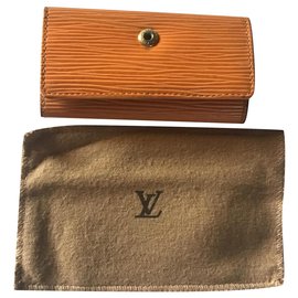 Louis Vuitton-Portafoglio portachiavi Louis Vuitton-Arancione