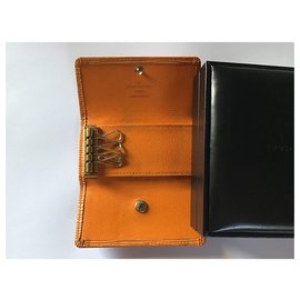 Louis Vuitton-Portafoglio portachiavi Louis Vuitton-Arancione