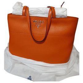 Prada-Handbags-Orange