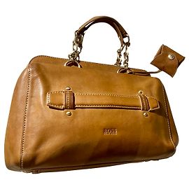 Hugo Boss Handbag Camel Leather Hazelnut