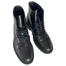 Saint Laurent-Saint Laurent army boots-Black