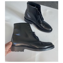 Saint Laurent-Saint Laurent army boots-Black