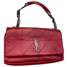 Bolsa de ombro Yves Saint Laurent Jamie em couro vermelho Vermelho