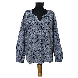 Autre Marque Blusa Rosemunde multicolor de seda y algodón Azul Multicolor