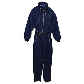 Autre Marque Sportalm Jumpsuit Dark Blue Shiny Effect Size 42 Blue