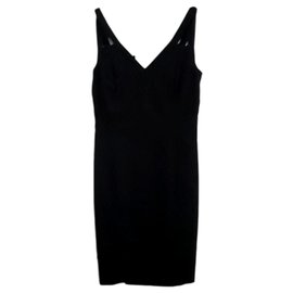 Eva Kayan-Dress with straps-Black