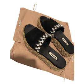 Miu Miu-Sandals-Black