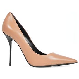 Tom Ford Pumps  Nude colored leather pumps with pointed toe and contrasting stiletto heels. Flesh