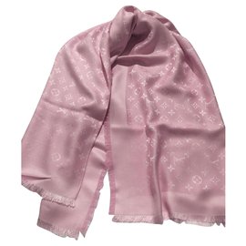 Louis Vuitton Scialle Monogram Rosa