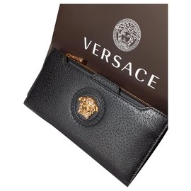 Versace Wallets Black