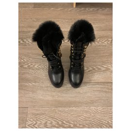 Balmain-Nuevas botas de cuero nunca usadas-Negro