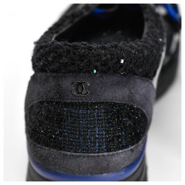 Chanel-Tweed sneakers-Black