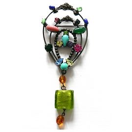 Missoni Broche Grande de Cristal Multicor