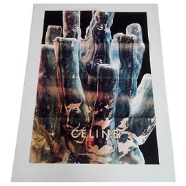 Phoebe Philo Céline Art Poster. Golden writing. 58 x 40 cm. New. Multiple colors